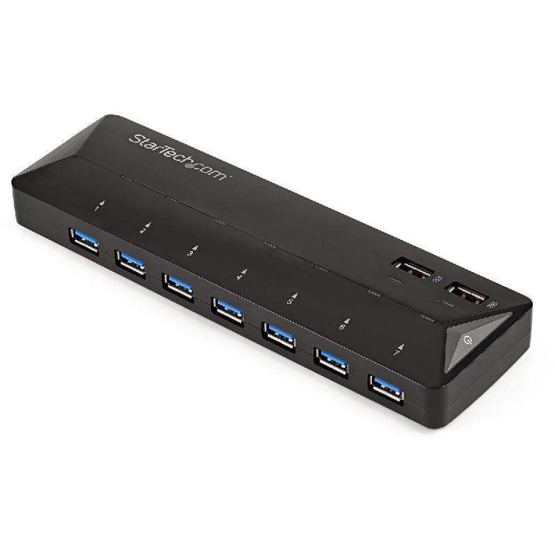 StarTech.Com Hub USB 3.0 à 7 ports avec port de charge dédié - 2 x 2,4A - commutateur USB pour le partage de périphériques - 65030861717_0