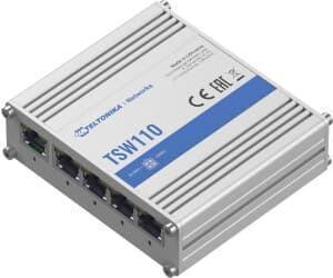Switch ethernet industriel 5 ports Gigabits Température -40°C +75°C - Référence: TSW110_0