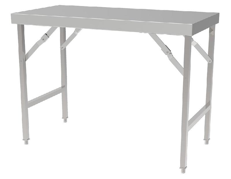 Table de travail inox 700 pliante longueur 1200 - 7490.0005_0