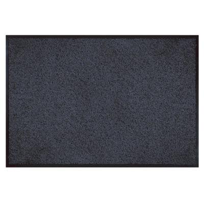 Tapis d'entrée absorbant microfibre bleu chiné 0,60 x 0,90 m_0