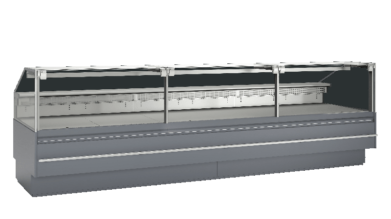 Vitrine réfrigérée TEFCOLD SOCA37590A - 3750 x 900 x 545 mm - Plage de température 0 à +4 °C - Réfrigération ventilée - Garantie 2 ans_0