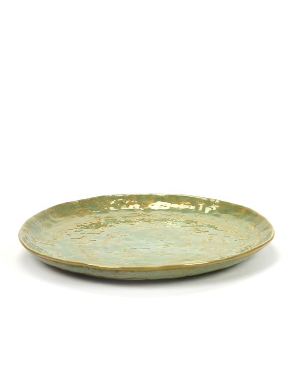 ASSIETTE COUPE PLATE ROND VERT GRÈS Ø 20,5 CM PURE SEA GREEN SERAX