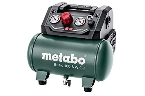 METABO 601501000 - Compresseur Basic 160-6 W OF - Chaudière 6L - Pression max 8 bar - Sans huile - Puissance 0,9 kW_0