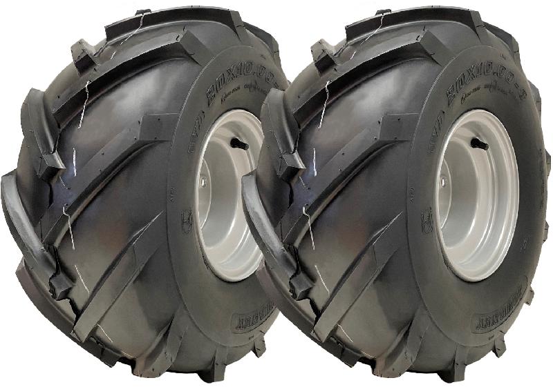 20x10.00-8 Open Centre P328 - Pneus industriels robustes sur jantes acier 100mm PCD (Set de 2)_0