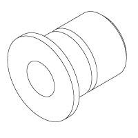 Électrode droite - tube à revêtement pyrolytique avec cône 60° pour volume augmenté_0