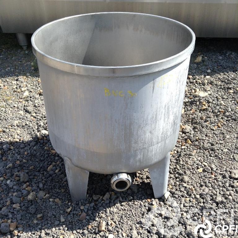 Bac de lancement ouvert avec flotteur 120 L - 700 mm HT, 600 mm Diam - 4 pieds - BNC030_0
