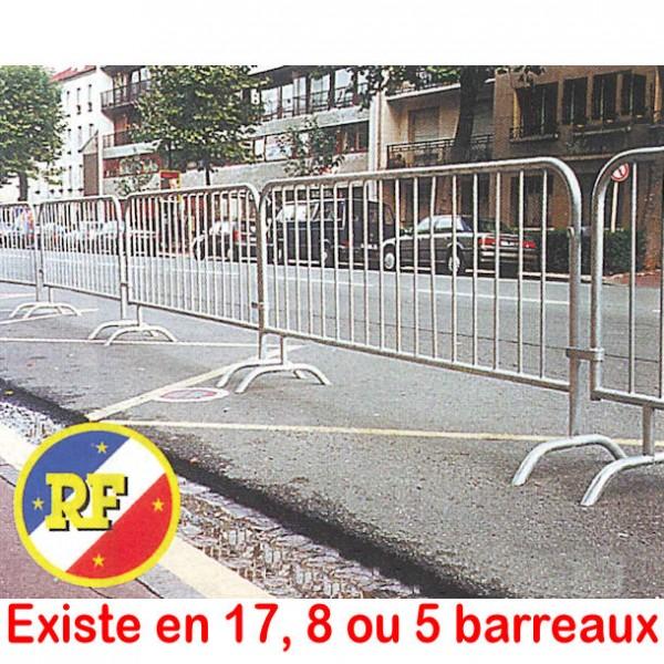 Barrière de police – Modèle Vauban 5 barreaux_0