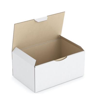 Boîte carton blanche d'expédition RAJAPOST 19,5x13,5x9 cm_0