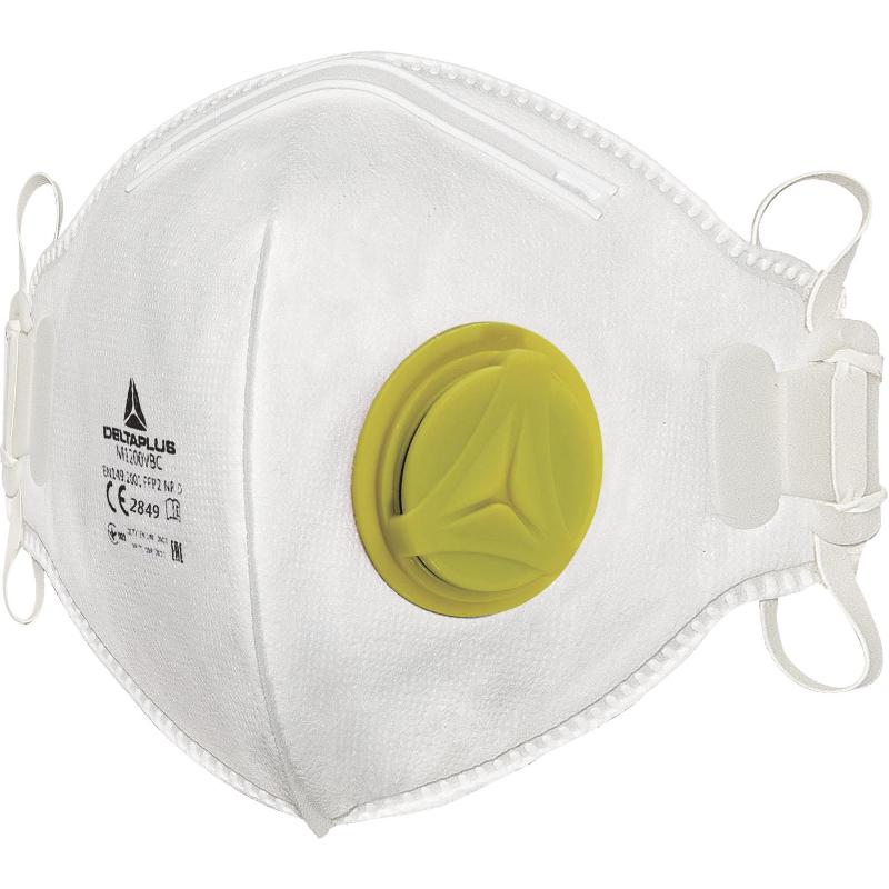 Boîte de 10 demi-masques jetables FFP2 avec valve - pliage vertical - référence M1200VBC_0
