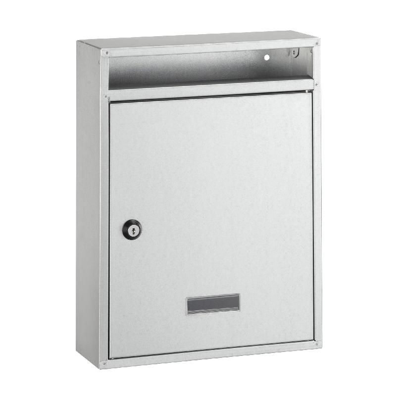 Boite aux lettres verticale norma 260x340x85mm acier galvanisé blanche - DECAYEUX – 211151 - 004676_0