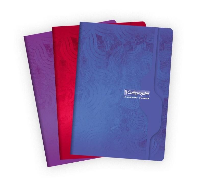 Calligraphe Lot de 10 Cahier Ligne 7000 A4, 140p./70 feuilles 70 g/m² piquées, Séyès - 3210330071336_0