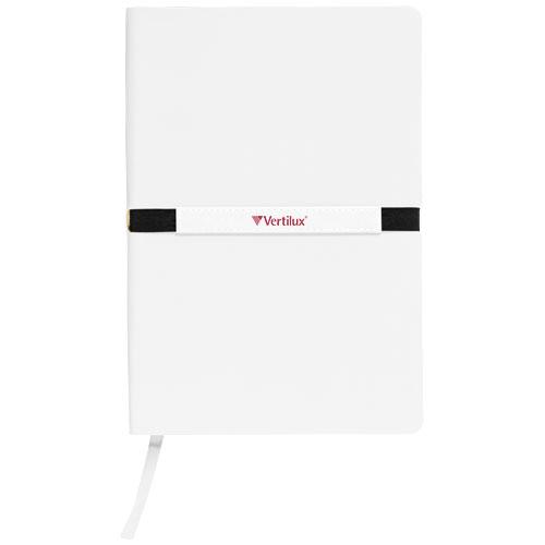 Carnet de note A5 Stretto - couverture couple - bande élastique et 96 feuilles lignées_0