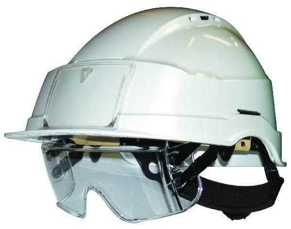 CASQUE IRIS2 BLANC AV.AERAT.BTP CREMAILLERE