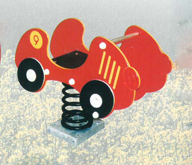 Jeu sur ressort Choupette la Voiture - Ref : 1011P/SB - 1 place - Tranche d'âge : 2-8 ans_0