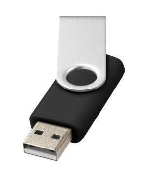 CLÉ USB ROTATIVE BASIQUE 8 GB - NOIR - CLÉS USB PUBLICITAIRES PERSONNALISÉES