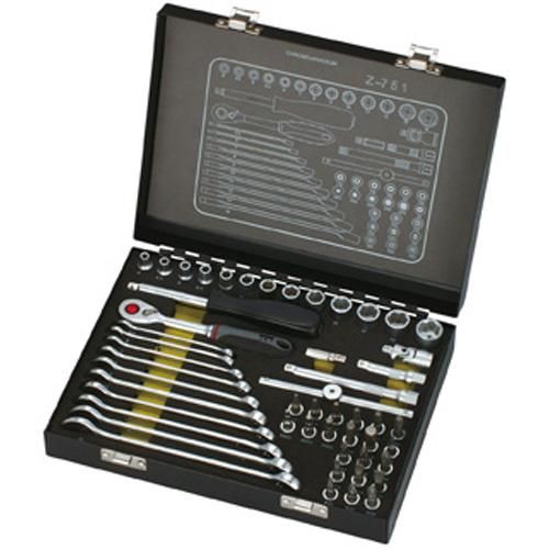 COFFRET DE CLÉS ET DOUILLES 1/4' PROMAC 51 PIÈCES - Z-751