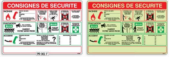 CONSIGNES GÉNÉRALES EN PVC