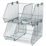 CORBEILLE FIL ACIER LARGEUR 650 MM