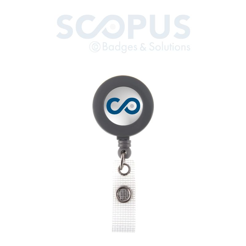 Cordon zip personnalisable pour badges - enrouleur 30 ou 35mm avec options de fixation_1