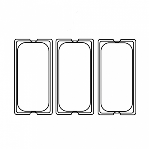 COUVERCLE GN 1/3 EN POLYCARBONATE POUR RÉFÉRENCE 202.10/11 32,5X17,6CM - AZ BOUTIQUE - GASTRONORME