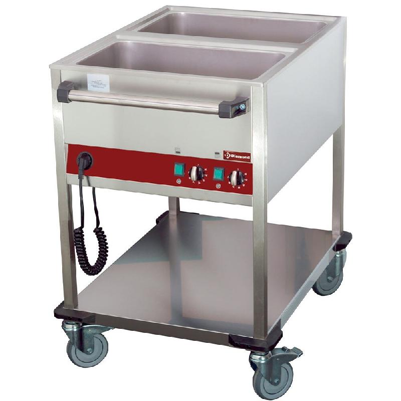 Diamond - Chariot thermique 2 GN 1/1 - h 150 mm, 2 températures - réf. CT221/D-N - gris inox AKS-CT221/D-N_0