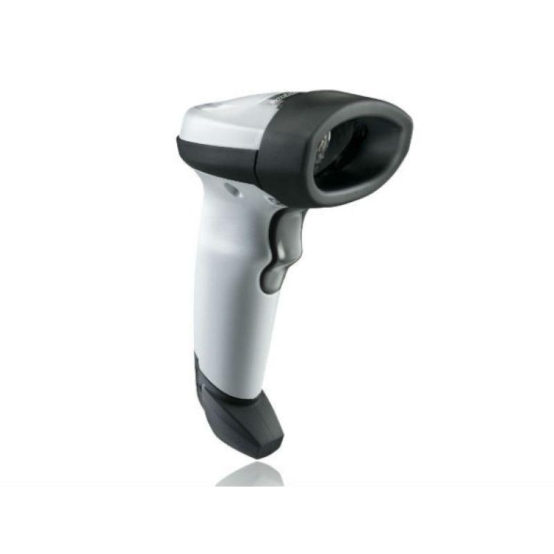 Douchette Zebra Symbol LI2208 - Lecteur code-barres laser USB blanc avec support - Résistant et ergonomique_0