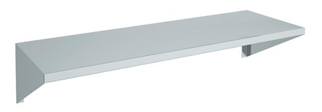 ETAGÈRE MURALE PLEINE EN INOX EML40-100