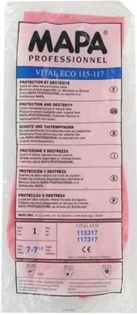 GANT EN LATEX ROSE MAPA T.7/7.5 (VENDU PAR 2)