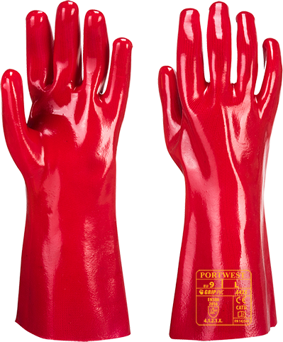 Gant pvc rouge rouge a435, xl_0