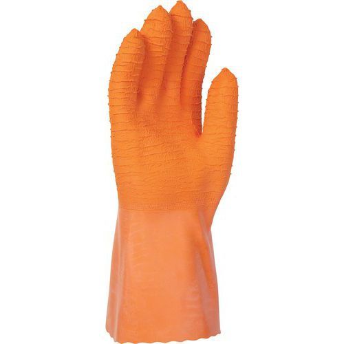 GANTS DE MANUTENTION LATEX ORANGE SUR SUPPORT INTERLOCK DE TAILLE 9 - SINGER SAFETY