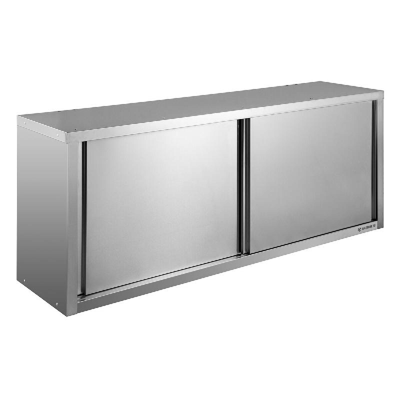GastroHero Armoire murale suspendue avec portes coulissantes Basic 16 - argenté inox WHS-BASIC16_0