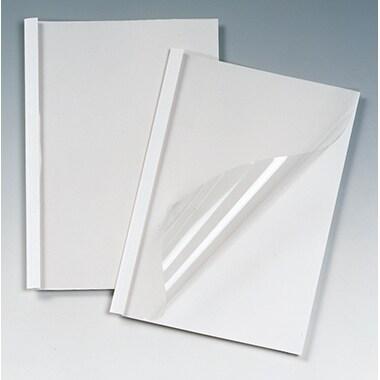 GBC Boîte de 100 chemises à reliure thermique, A4, dos de 3 mm, coloris blanc - IB370021_0