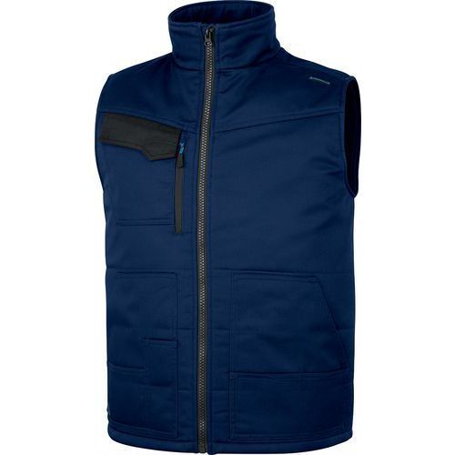 GILET DE TRAVAIL SANS MANCHE STOCKTON3 MARINE/NOIR - XL - DELTA PLUS
