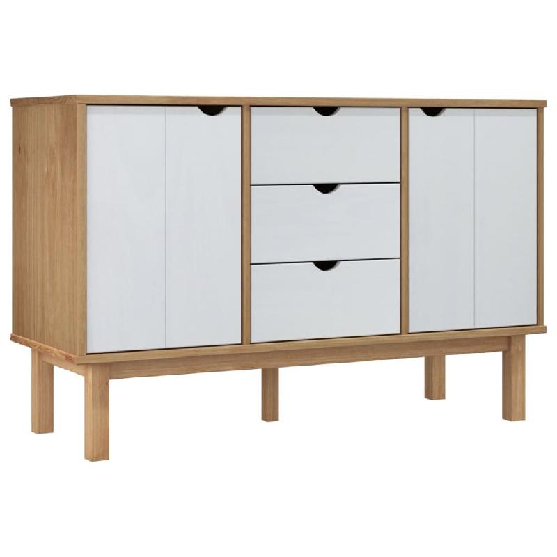 Helloshop26 - Buffet bahut commode armoire meuble de rangement organisateur cuisine salle de séjour salon et 113,5 x 43 x 73 cm bois 02_0036185 - Boi_0