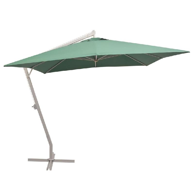 Helloshop26 - Parasol 300 x 300 cm poteau en aluminium vert 02_0008034 - 3000430282721_0
