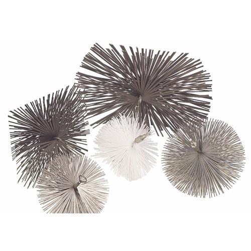 HÉRISSON DE RAMONAGE ROND EN NYLON BLANC - DIAMÈTRE 200 MM BRICOZOR