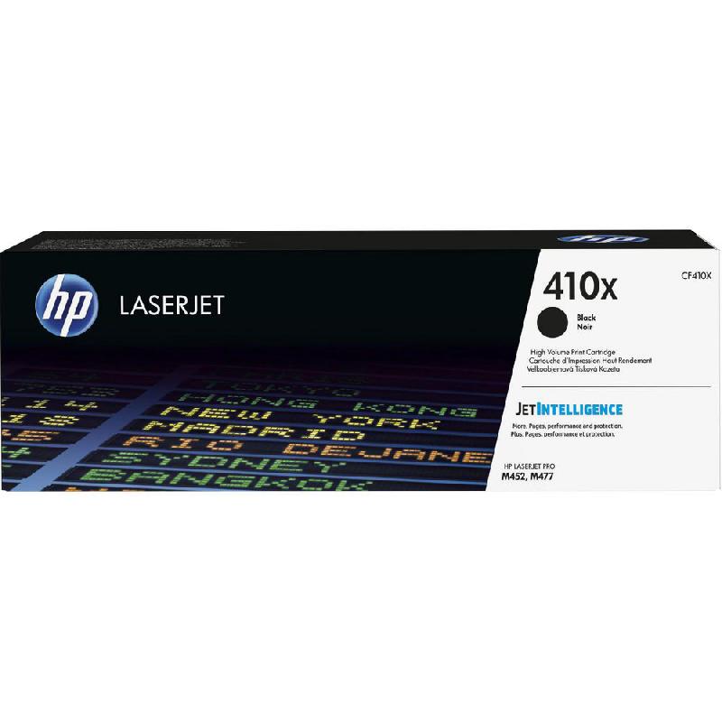 HP 410X - À RENDEMENT ELEVE - NOIR - ORIGINALE - LASERJET - CARTOUCHE DE TONER (CF410X) - POUR COLOR LASERJET PRO M452, MFP M377, MFP M477
