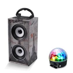 Ibiza Sound Mini-Colonne sur batterie 12W USB/SD/AUX/BLUETOOTH/FM spécial PARIS - 3701123970733_0