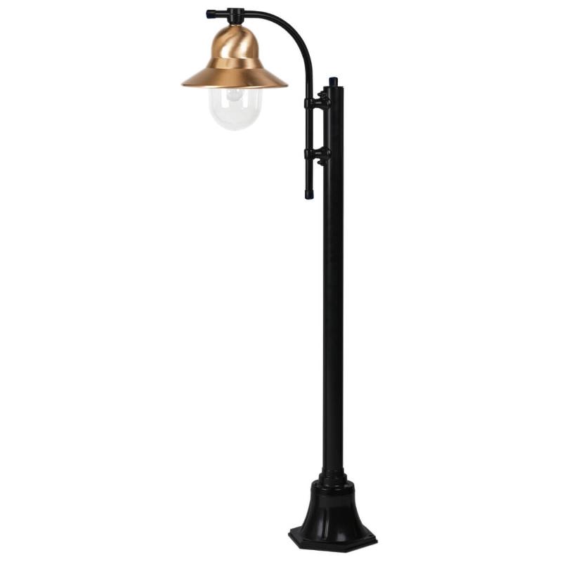 K.S. VERLICHTING LAMPADAIRE D\'EXTÉRIEUR TOSCANE À 1 LAMPE. 150 CM, NOIR