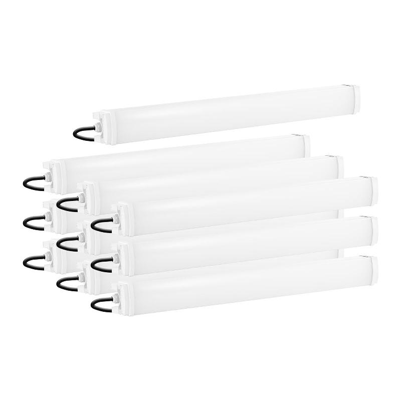 Lot de 10 réglettes étanches LED 40 W - 90 cm - 4 400 lm - 6000-6500 K - IP65 - Wiesenfield_0
