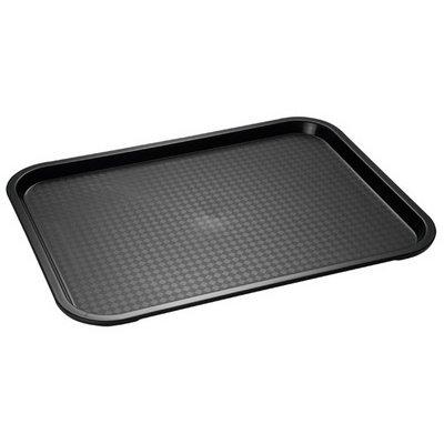 LOT DE 3 - PLATEAU FAST FOOD, (L)410 X (P)305 MM, NOIR