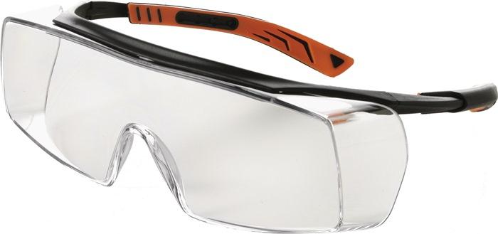 Lunettes de protection UNIVET 5X7010000 - EN 166, EN 170 FT K - branches noires et verres transparents en polycarbonate_0
