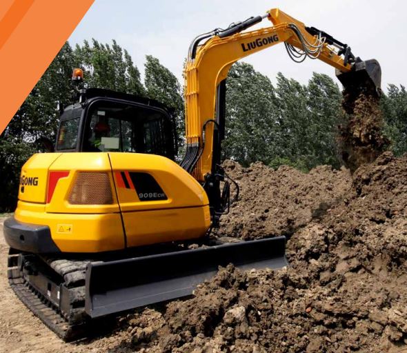 Mini-pelle à faible débattement arrière - Puissance nette 44kW - Liugong 9057 F ZTS_0