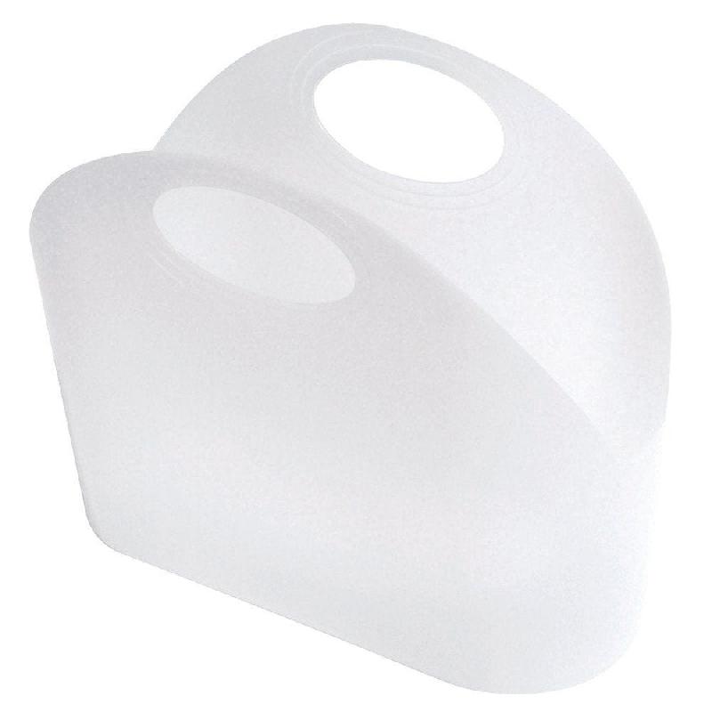 Panier libre service souple 15 litres - L45xP18xH37cm - plastique blanc givré_0