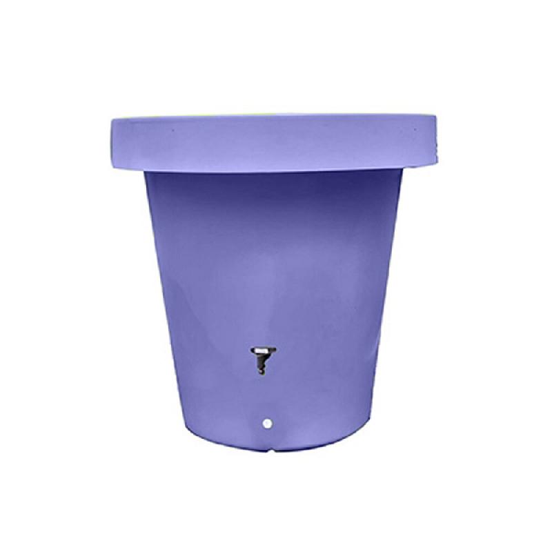 PLAST'UP ROTOMOULAGE Carré de plantation récupérateur d'eau de pluie mural lluvia 420l - LAVANDE - violet 0750122560462_0