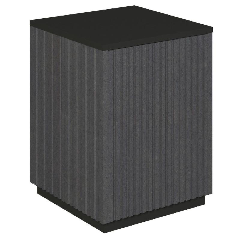 Podium 1 porte push-pull Vertigo T01 MDF noir et noir 45x45x60cm_0