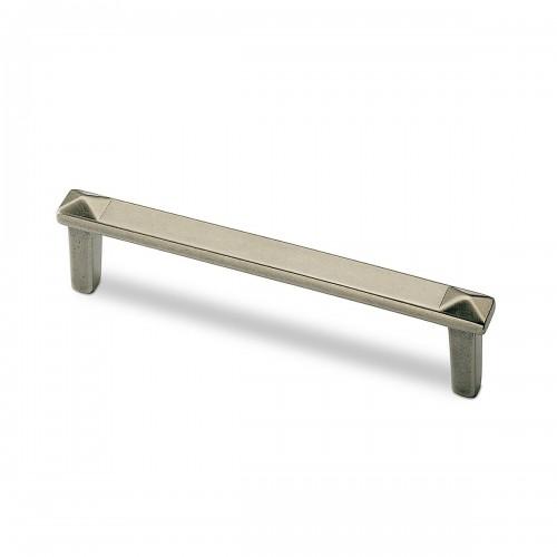 POIGNÉE DE MEUBLE POTOVIO ASPECT ÉTAIN - 144 X 13 MM - H 29 MM - PAR 4 HETTICH