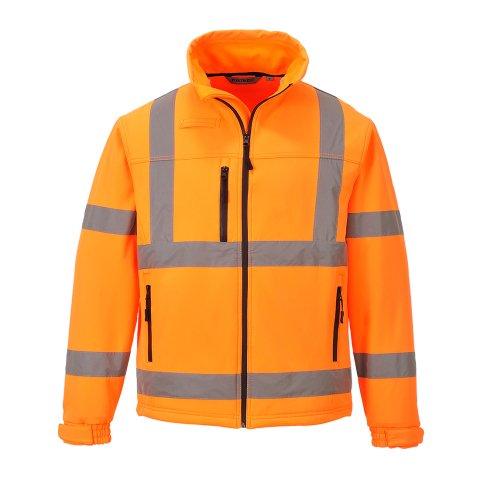 PORTWEST S424 VESTE SOFTSHELL CLASSIC HI-VIS (3 COUCHES) ORANGE - TAILLE XL