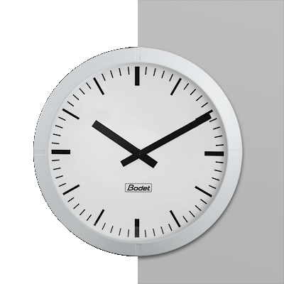 Profil 960 - Horloge analogique intérieure - piles 1,5V - réceptrice DHF - boîtier blanc - affichage heure-minute - BODET_0