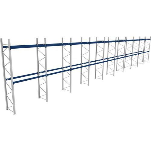 RACK 1 DÉPART + 9 SUIVANTS LXLXH 2700X28400X5000 1000KG 2 NIV - BITO